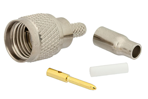 Mini UHF オス コネクタ、圧着/はんだ接続、RG174、RG316、RG188