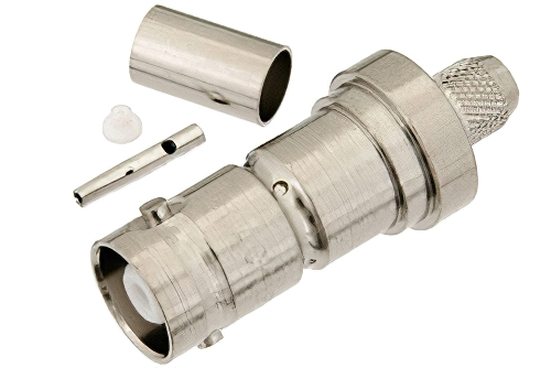 MHV メス コネクタ、圧着/はんだ接続、RG59、RG62