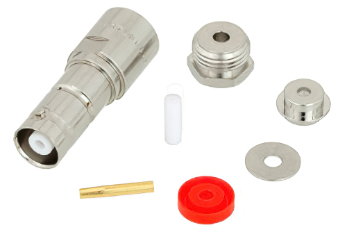 MHV メス コネクタ、クランプ/はんだ接続、RG174、RG316、RG188