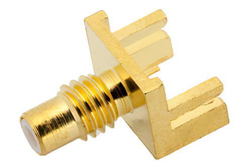 SMC ジャック コネクタ、はんだ接続、.042インチエンドランチPCB、.375インチx.500インチ端子