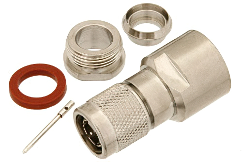75 Ω TNC オス コネクタ、クランプ/はんだ接続、RG11、RG144、RG216