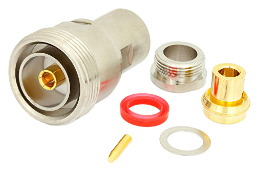 7/16 DIN メス コネクタ、クランプ/はんだ接続、PE-SR401AL、PE-SR401FL、RG401