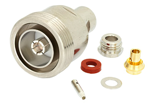 7/16 DIN メス コネクタ、クランプ/はんだ接続、PE-SR402AL、PE-SR402FL、RG402