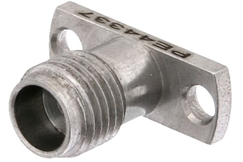 1.85mm メス フィールド交換式コネクタ、2ホールパネルマウント、.009インチピン、.481インチ穴間隔