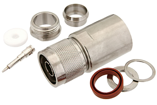 N オス コネクタ、クランプ/はんだ接続、PE-C600、.600インチ、LMR-600