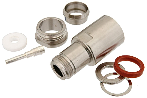 N メス コネクタ、クランプ/はんだ接続、PE-C600