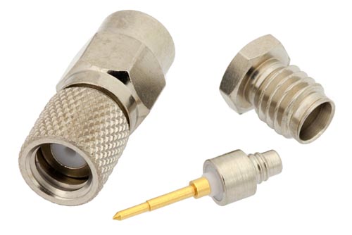 10-32 オス コネクタ、クランプ/はんだ接続、RG174、RG316、RG188、PE-B100、PE-C100、.100インチ、LMR-100