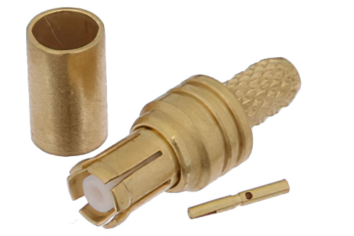 逆極性 MCX プラグ コネクタ、圧着/はんだ接続、RG174、RG316、RG188、.100インチ、PE-B100、PE-C100、LMR-100