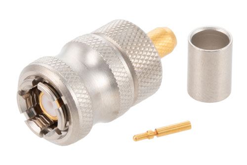 SMA オス クイック着脱コネクタ、圧着/はんだ接続、PE-C195、PE-P195、RG58、RG141、RG303、LMR-195、.195インチ