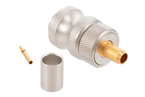 SMA オス クイック着脱コネクタ、圧着/はんだ接続、PE-C195、PE-P195、RG58、RG141、RG303、LMR-195、.195インチ