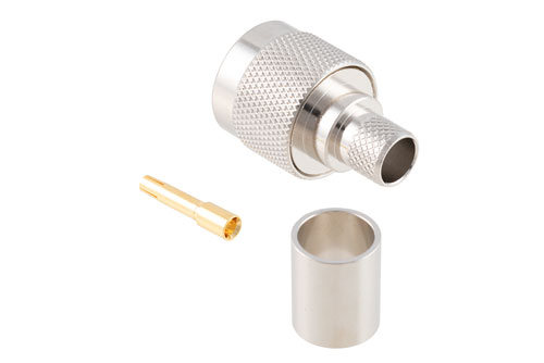 逆極性 N オス コネクタ、圧着/はんだ接続、PE-C400、PE-B400、PE-B405、LMR-400、LMR-400-DB、LMR-400-UF、.400インチ