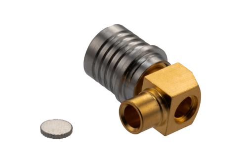 QMA オス 直角コネクタ、はんだ接続、PE-SR402AL、PE-SR402FL、PE-SR402FLJ、PE-SR402TN、RG402