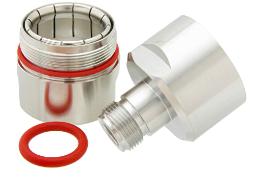 N メス コネクタ、クランプ/はんだ接続、7/8インチ環状