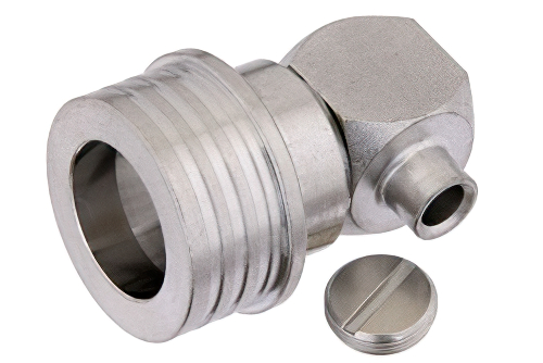 QN オス 直角低PIMコネクタ、はんだ接続、PE-SR402AL、PE-SR402FL、PE-SR402FLJ、PE-SR402TN、RG402、IP68準拠