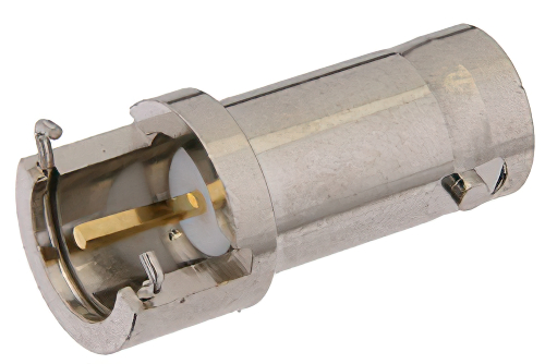 75 Ω BNC メス コネクタ、はんだ接続、エンドランチPCB