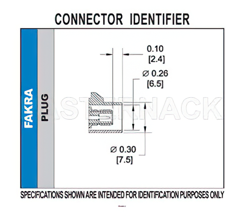 FAKRA プラグ 直角コネクタ、はんだ接続、スルーホールPCB、カレー色