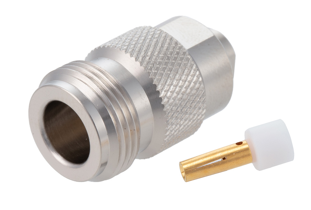 N メス コネクタ、はんだ接続、PE-SR402AL、PE-SR402FL、PE-SR402FLJ、PE-SR402TN、RG402