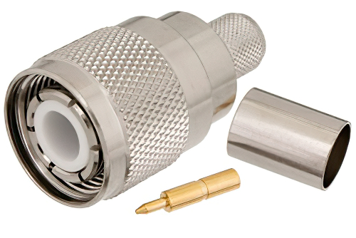 HN オス コネクタ、圧着/はんだ接続、RG214、RG9、RG225、RG393