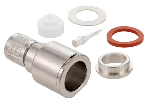 HN オス コネクタ、クランプ/はんだ接続、RG17、RG218、RG219