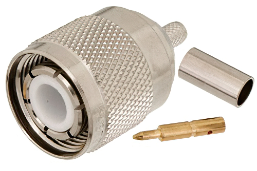 HN オス コネクタ、圧着/はんだ接続、RG58、RG141