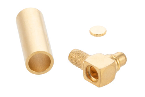 MMCX プラグ 直角コネクタ、圧着/はんだ接続、RG316-DS、RG188-DS