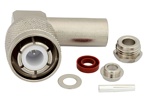 HN オス 直角コネクタ、クランプ/はんだ接続、RG55、RG58、RG141、RG142、RG223、RG303、RG400、PE-C195、PE-P195、LMR-195