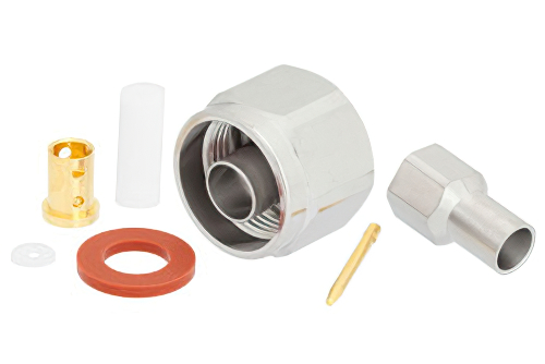 N オス プレシジョンコネクタ、クランプ/はんだ接続、PE-P142LL