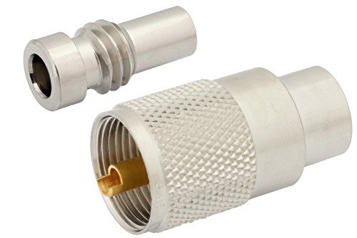 UHF オス コネクタ、はんだ接続、RG59、RG62、RG71