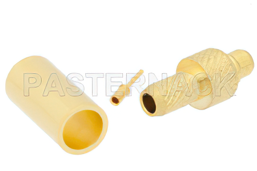 MMCX プラグ コネクタ、圧着/はんだ接続、RG188-DS、RG316-DS