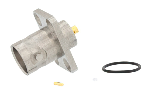 BNC メス コネクタ、はんだ接続、4ホールパネルマウント、PE-047SR、PE-SR047FL、PE-SR047AL、IP68準拠