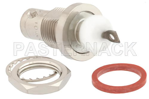 MHV メス バルクヘッドマウントコネクタ、はんだ接続、ソルダーカップターミナル、IP67非嵌合時含む