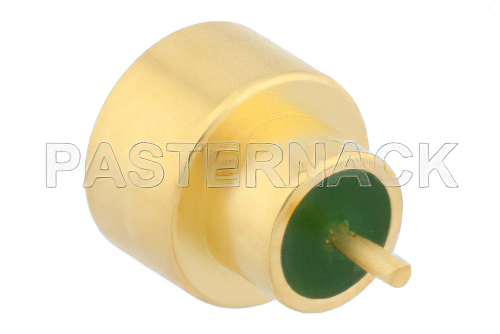 SMP オス フルデテント気密シールコネクタ、はんだ接続、はんだマウント、ピンターミナル、.060インチピン長