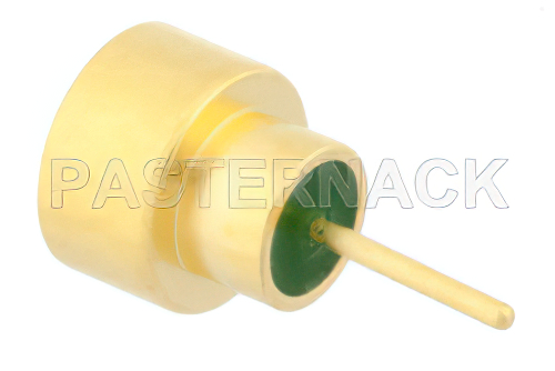 SMP オス フルデテント気密シールコネクタ、はんだ接続、はんだマウント、ピンターミナル、.135インチピン長