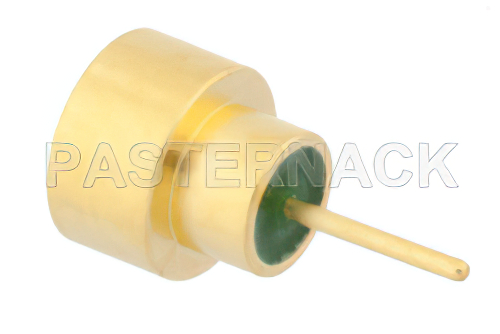 SMP オス リミットデテント気密シールコネクタ、はんだ接続、はんだマウント、ピンターミナル、.135インチピン長