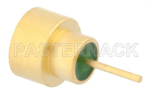 SMP オス スムースボア気密シールコネクタ、はんだ接続、はんだマウント、ピンターミナル、.130インチピン長