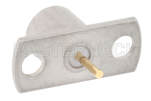 SMP オス スムースボアコネクタ、はんだ接続、2ホールパネルマウント、ピンターミナル、.282インチ穴間隔