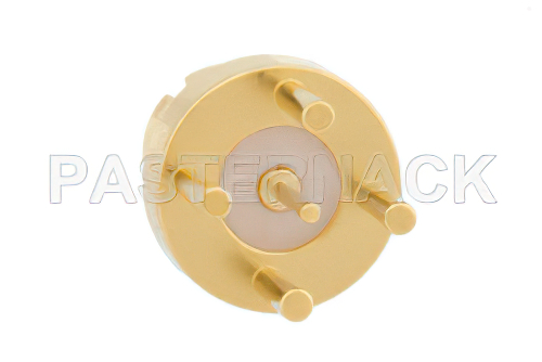 SMP メス コネクタ、はんだ接続、スルーホールPCB