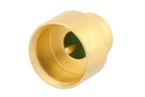 SMP オス リミットデテント気密シールコネクタ、はんだ接続、はんだマウント、ピンターミナル、.030インチピン長フルラジアス