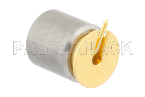 SMP オス リミットデテントコネクタ、はんだ接続、表面実装PCB、上直角中心端子