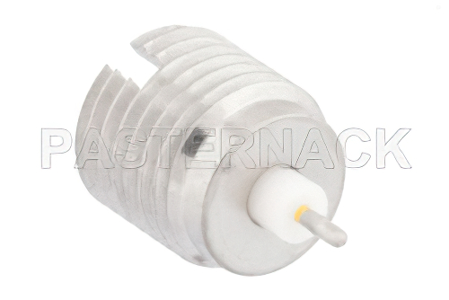 SMP オス スムースボアコネクタ、はんだ接続、ねじ込み式マウント、ピンターミナル、.065インチピン長錫メッキ済