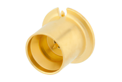 Mini SMP オス 直角フルデテントコネクタ、はんだ接続、表面実装PCB