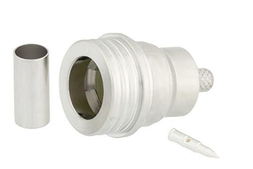 QN オス コネクタ、圧着/はんだ接続、RG55、RG141、RG142、RG223、RG400