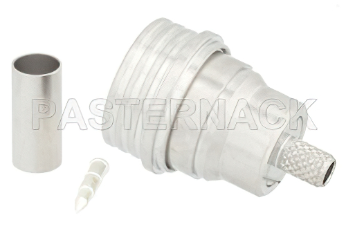 QN オス コネクタ、圧着/はんだ接続、RG55、RG141、RG142、RG223、RG400