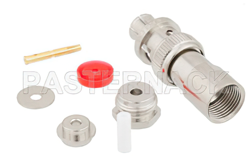 SHV プラグ コネクタ、クランプ/はんだ接続、RG174、RG316、RG188、LMR-100、PE-B100、PE-C100、.100インチ