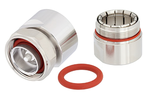 7/16 DIN オス コネクタ、クランプ/はんだ接続、7/8インチ環状