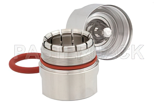 N メス コネクタ、クランプ/ノンソルダー端子接続、7/8インチ環状