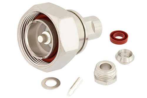 7/16 DIN オス コネクタ、クランプ/はんだ接続、RG58、RG55、RG141、RG142、RG223、RG400