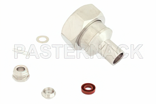 7/16 DIN オス コネクタ、クランプ/はんだ接続、RG58、RG55、RG141、RG142、RG223、RG400