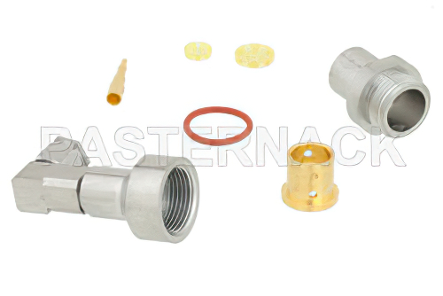 SMA オス直角 プレシジョン コネクタ、クランプ/はんだ接続、PE-P300LL