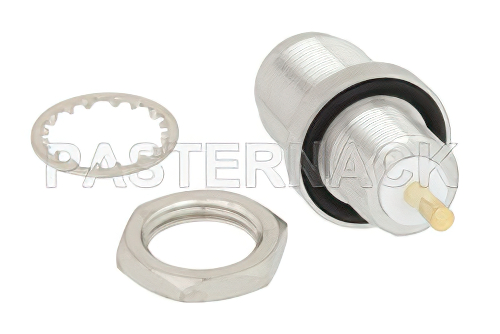 TNC メス バルクヘッドマウントコネクタ、はんだ接続、ターミナル、IP67準拠